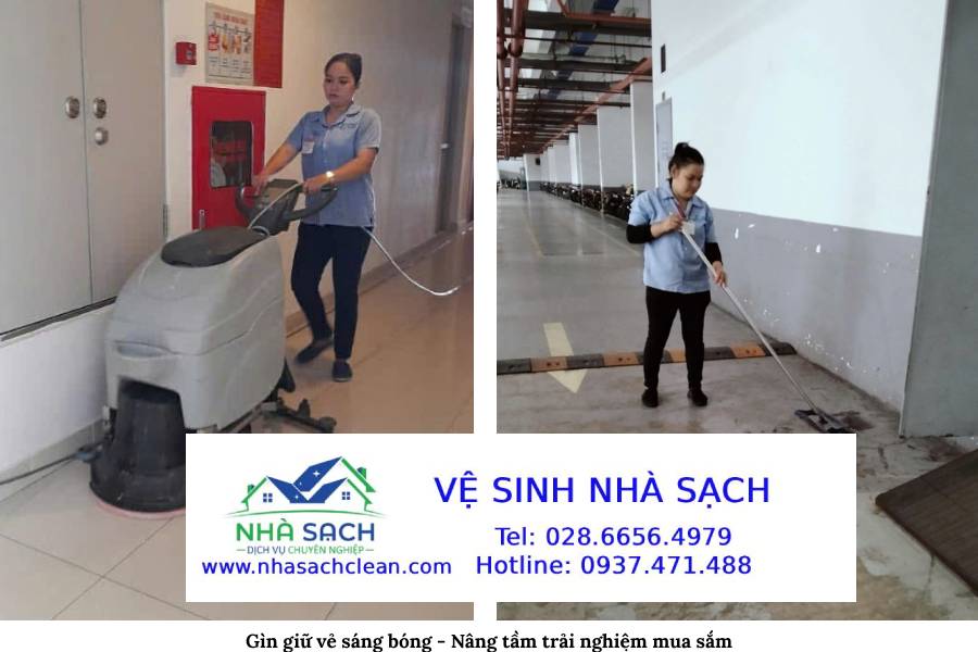 Dịch vụ vệ sinh siêu thị giá hợp lý